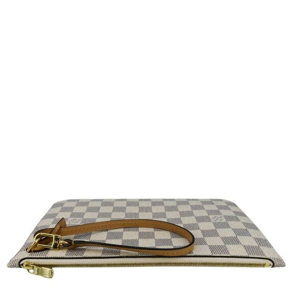 Louis Vuitton  Wristlet Pochette Damier Azur Pouch White - Picture 3 of 8